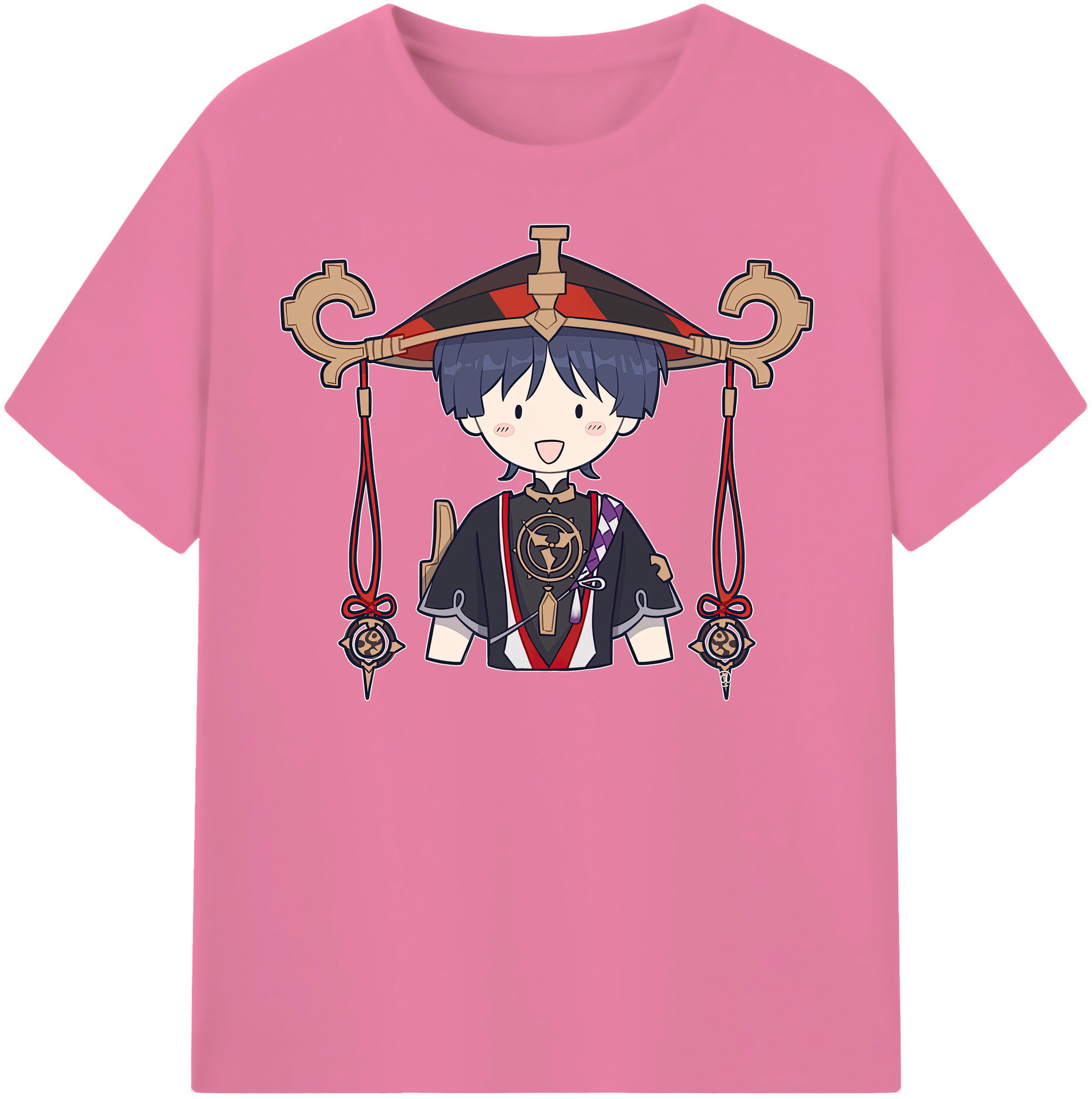 げんし神 さんペい genshin Sanpei 綿100％半袖Tシャツ（フロントプリント）